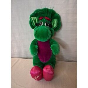 Baby Bop Green Dinosaur (Barney The Purple Dinosaur) Soft Plush Toy 11-14” 1992